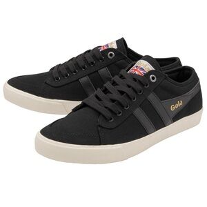 Gola Classics Men's Comet Plimsoll Sneakers Black/Black/Off White Vegan 10